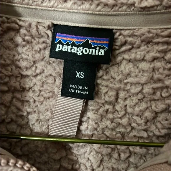 Patagonia Beige Fleece Pullover Sz XS h - Picture 8 of 13